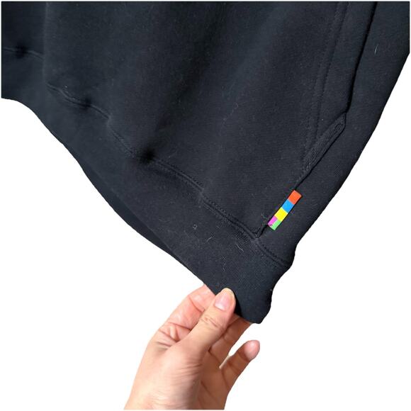 NWT Degrassi Hoodie Mens Medium Sweatshirt Black Pullover Drake Color Bars UO - Picture 6 of 9